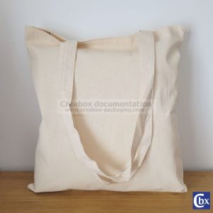 ecru rep cotton tote bag