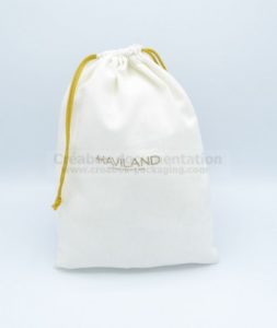 special brushed cotton bag crystal - 26x35 cm