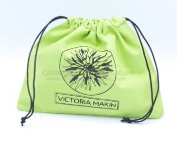 closed bag for fashion accessories - 22x18 cm custom color