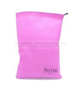 pink shoe bag - 25x35 cm