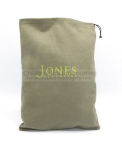 brushed cotton shoe bag - 25x36 cm